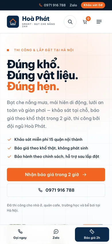 Phương án 2 trên mobile